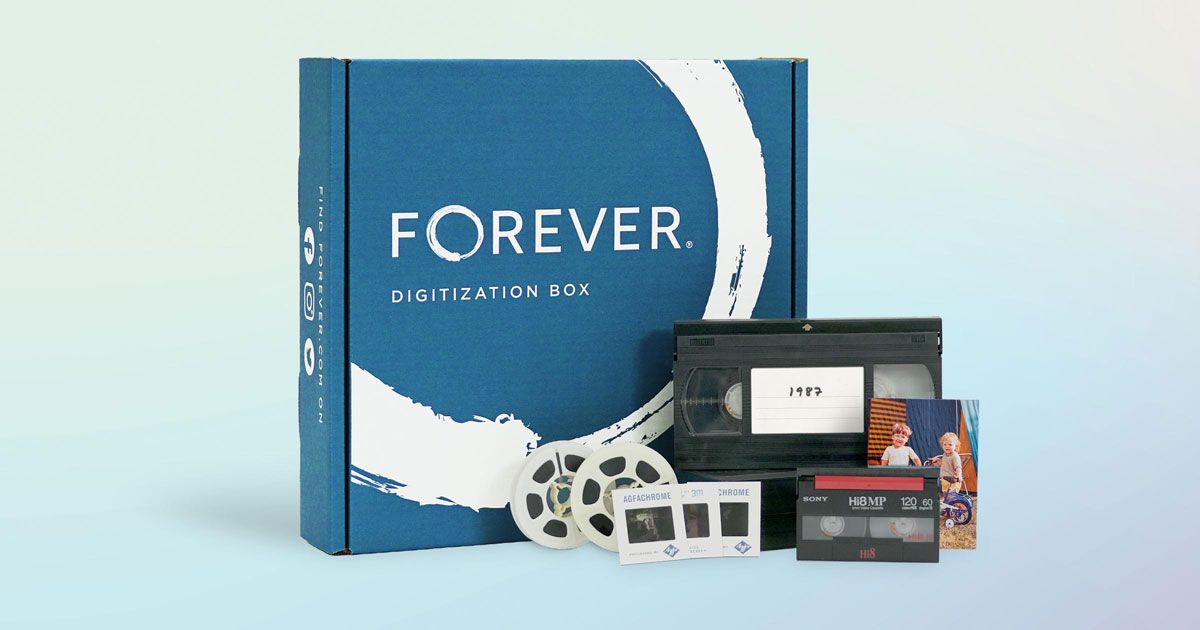 2CD＋VHS Can Box VHS to DVD Transfer Service - Prepaid Box - Up to 14 Tapes
